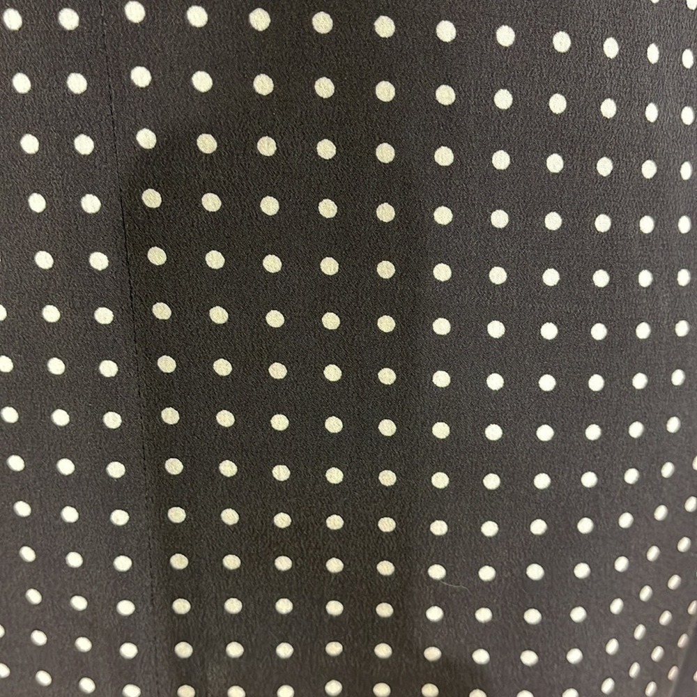 NEW Equipment Femme Mari Minimalist Mini Polka Dot Silk Dress Bell Sleeve Mini S - Picture 9 of 14